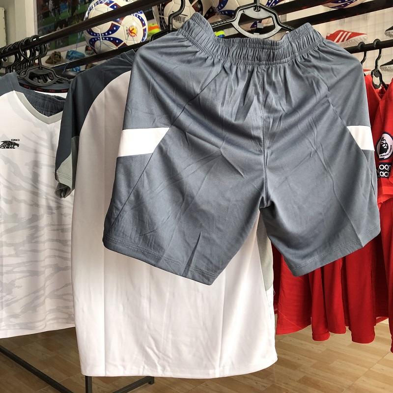 Mẫu quần áo hè thể thao đá banh đá bóng không Logo, chất vải gai lạnh cao cấp Riki