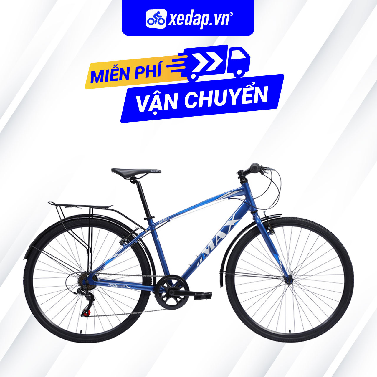 [FREESHIP] Xe Đạp Thể Thao Đường Phố Touring MAX BIKE Star 1 – Bánh 700C – 2022