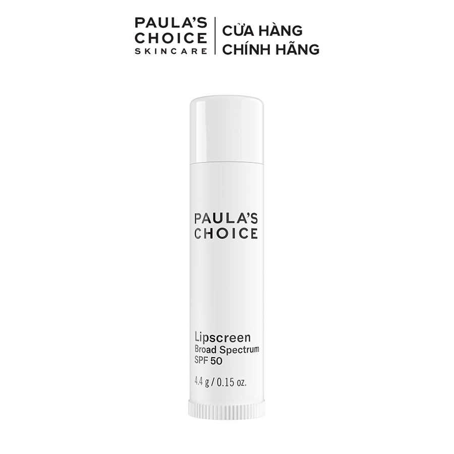 Dưỡng môi mềm mịn chống nắng Paula's Choice LipScreen Broad Spectrum SPF 50 4.4g Mã: 2560
