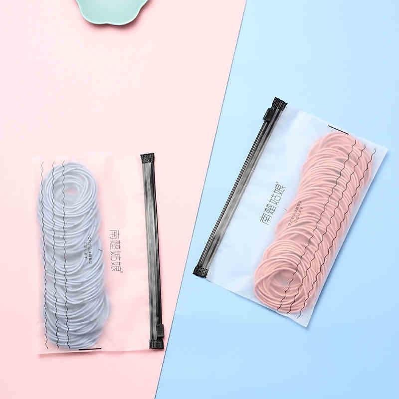 Set 100 dây thun  cột tóc siêu dai siêu rẻ