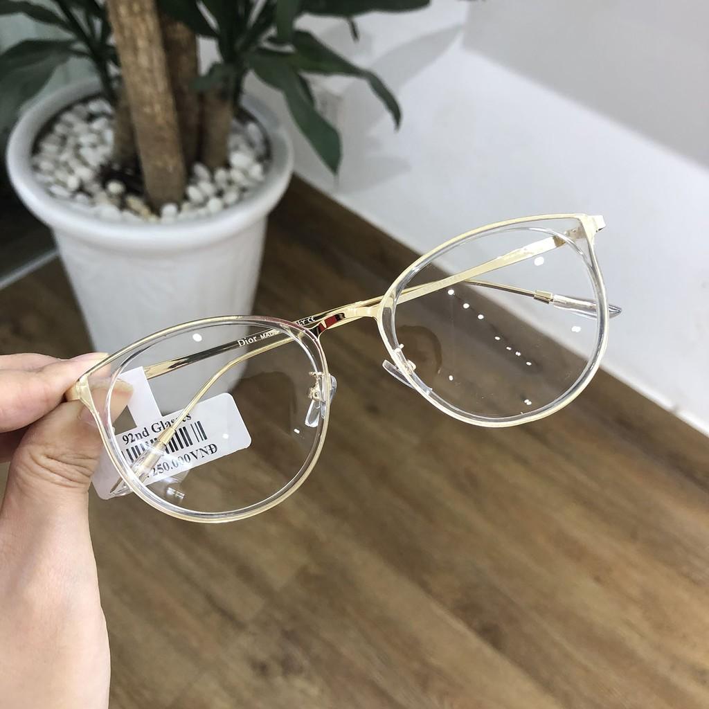 Gọng Kính Cận Nam Nữ Dáng Bầu Kim Loại Lani 9225 - Lắp mắt cận có độ theo yêu cầu