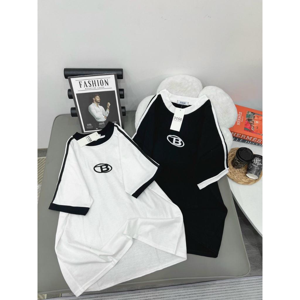 Áo Thun Form Fit Chữ B Chất Thun Cotton Khô Co Dãn M505 -Cun Fashion