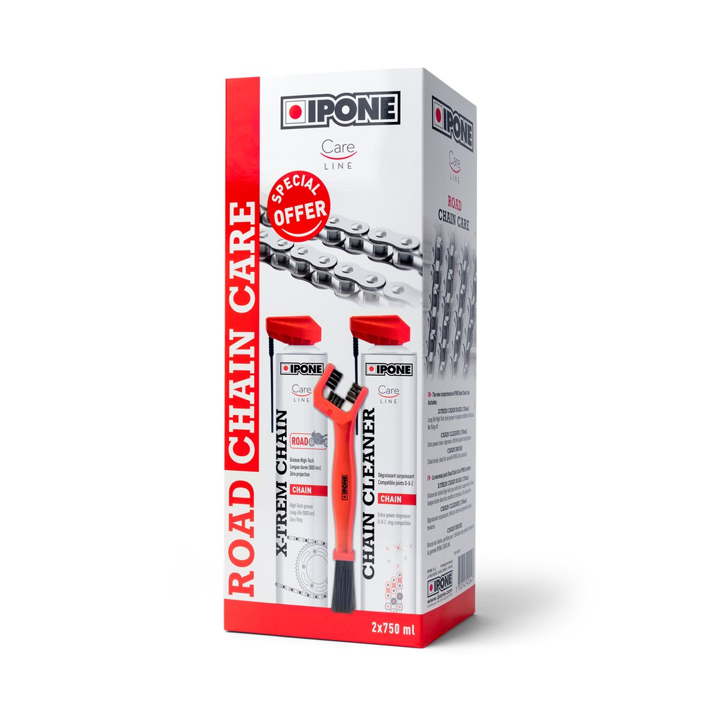 Bộ Vệ Sinh Chăm Sóc Sên/Xích Ipone Road Chain Care Pack - Hàng Chính Hãng