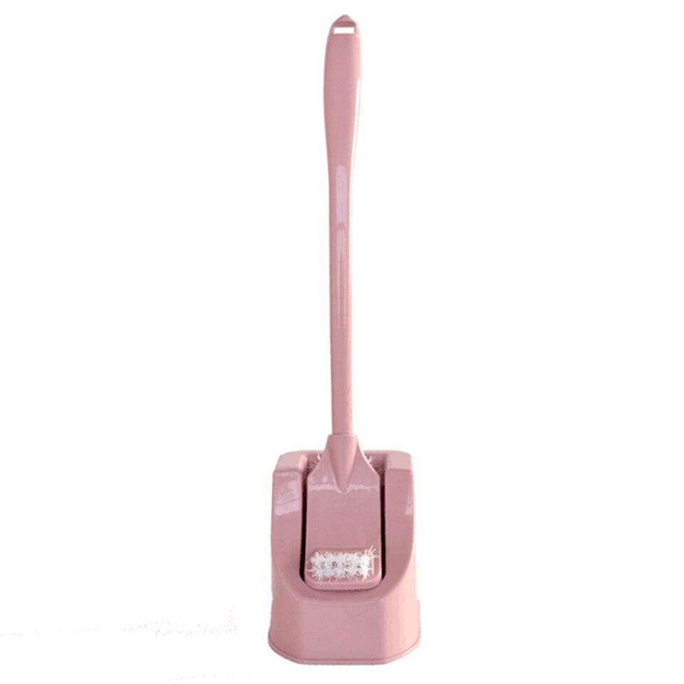 1pc Bathroom Replacement Portable Long Handle Cleaning Tool Toilet Brush Lavatory Brush Toilet Brush & Holder Set