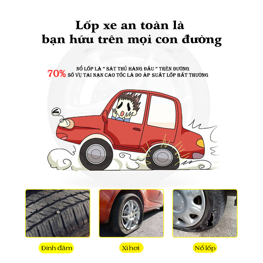Cảm Biến Áp Suất Lốp Ô Tô Van Ngoài TPMS 001 CARVIETNAM