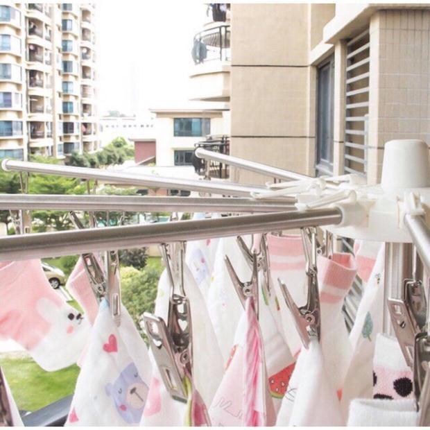 Shop Vân Phương _ Cây phơi đồ đa năng inox 3 tầng cao cấp