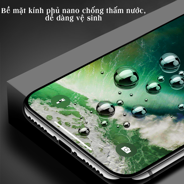 Miếng Dán Kính Cường Lực Cho Iphone 11 - Màu Đen - Full Màn Hình - Hàng Chính Hãng