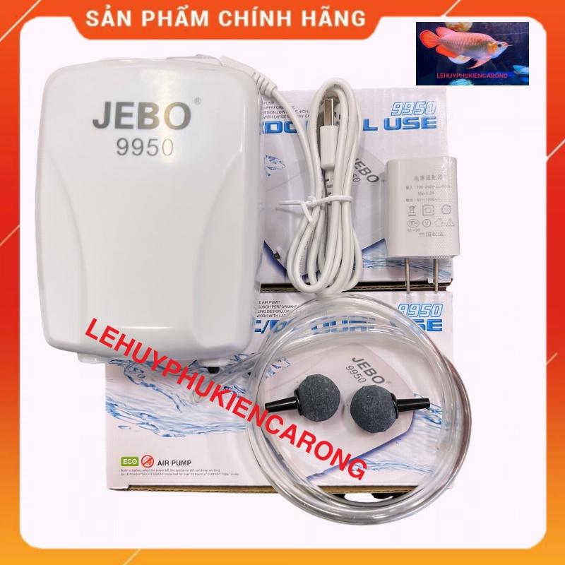 Máy Sủi Oxy TÍCH ĐIỆN 2 Vòi JEBO 9950/9970 | Tặng Kèm Phụ Kiện