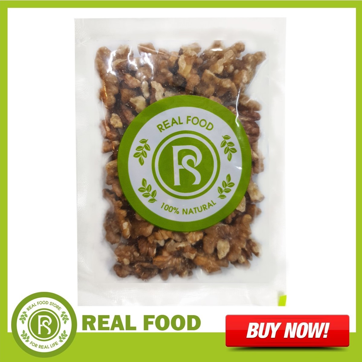 Túi Nhân Hạt Óc Chó Real Food Store (100g)