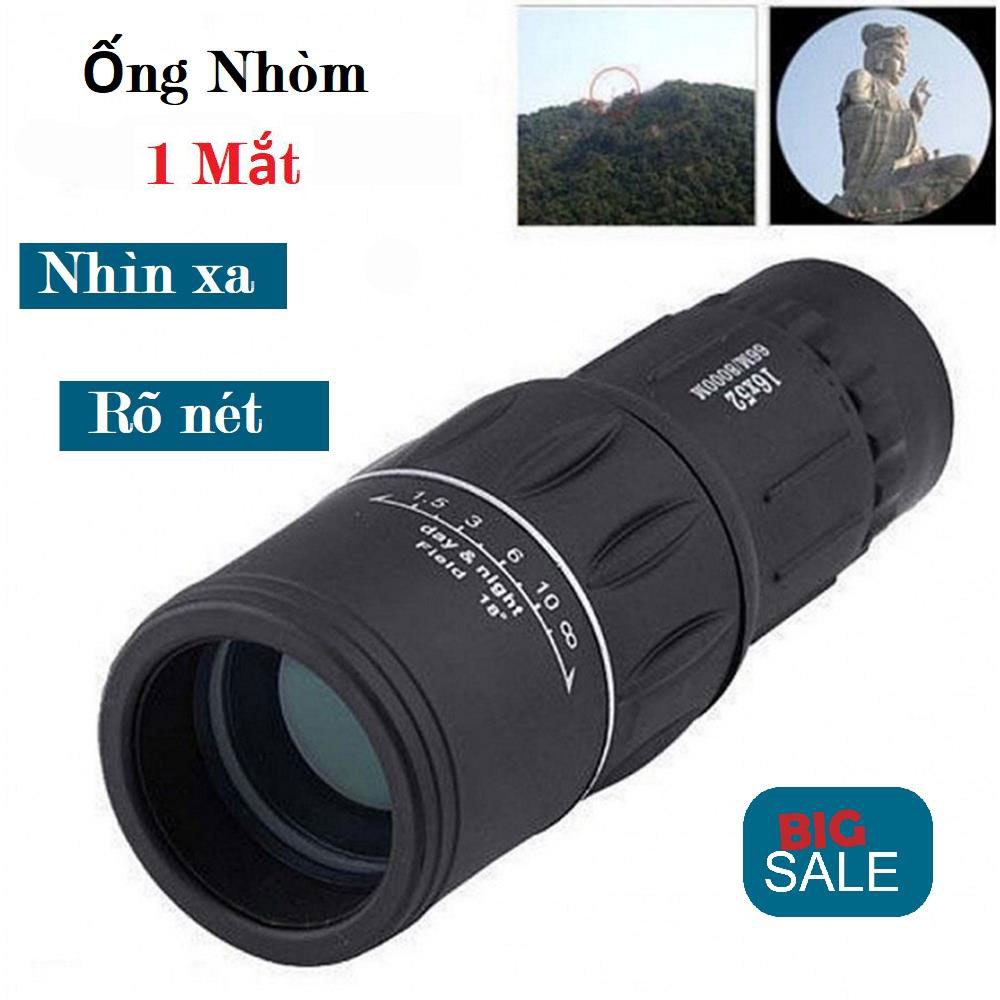 Ống Nhòm Một Mắt Siêu Nét Monocular 16x52 - Hàng Nhập Khẩu