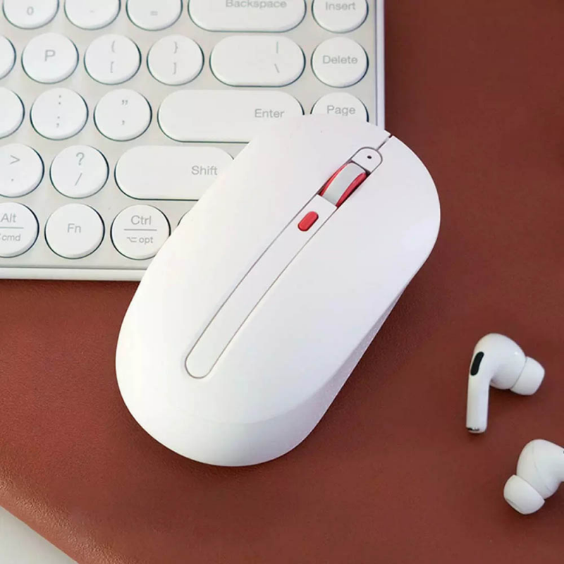 Chuột im lặng không dây Xiaomi MIIIW Chuột không dây 800/1200 / 1600DPI Nút tắt tiếng DPI đa tốc độ Bộ thu không dây 2.4GHz Chuột im lặng