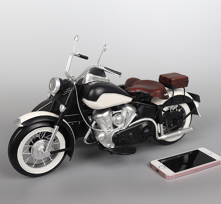 Mô Hình Xe Sidecar Retro - Trang Trí Vintage