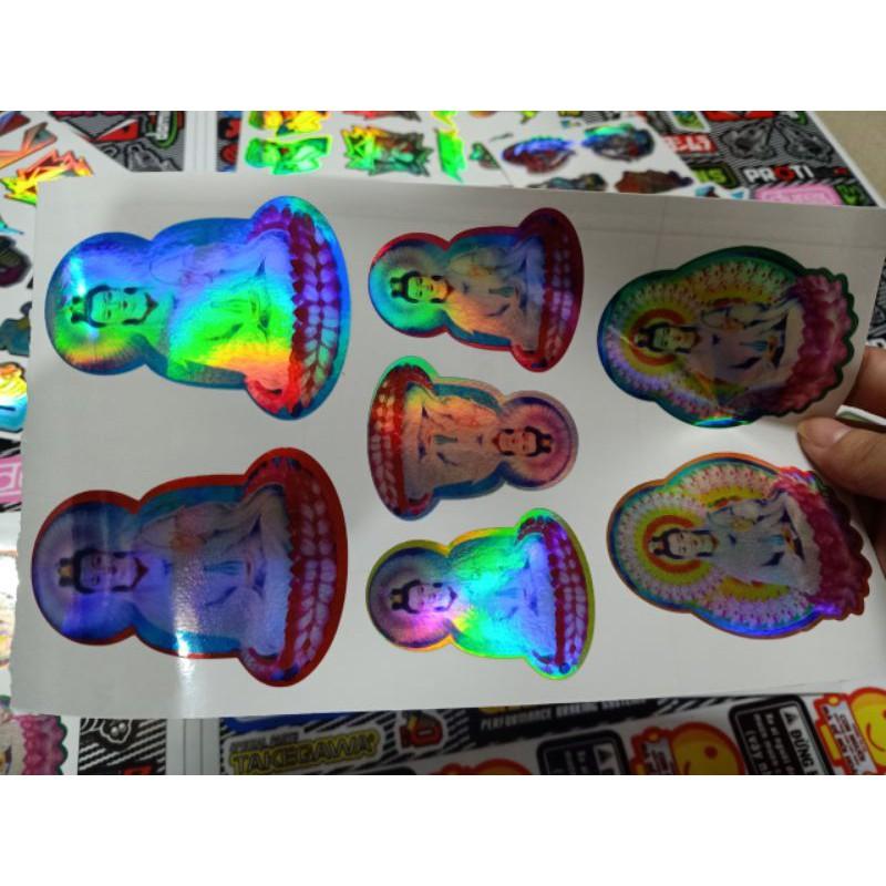 Logo ticker crom 7 màu set 2 miếng