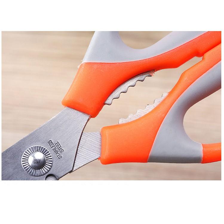 Kéo Nhà Bếp Đa Năng K-024 Màu Cam 5 Trong 1