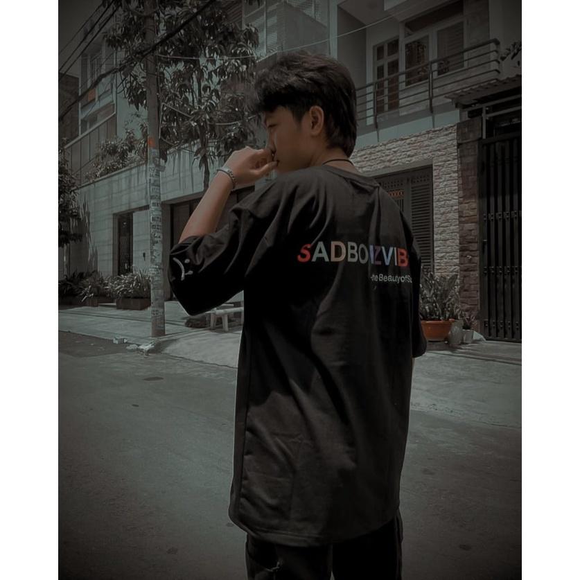 Áo thun Sadboiz tay lỡ 7 màu Nam Nữ Oversize Unisex độc đẹp mẫu HOT giá rẻ