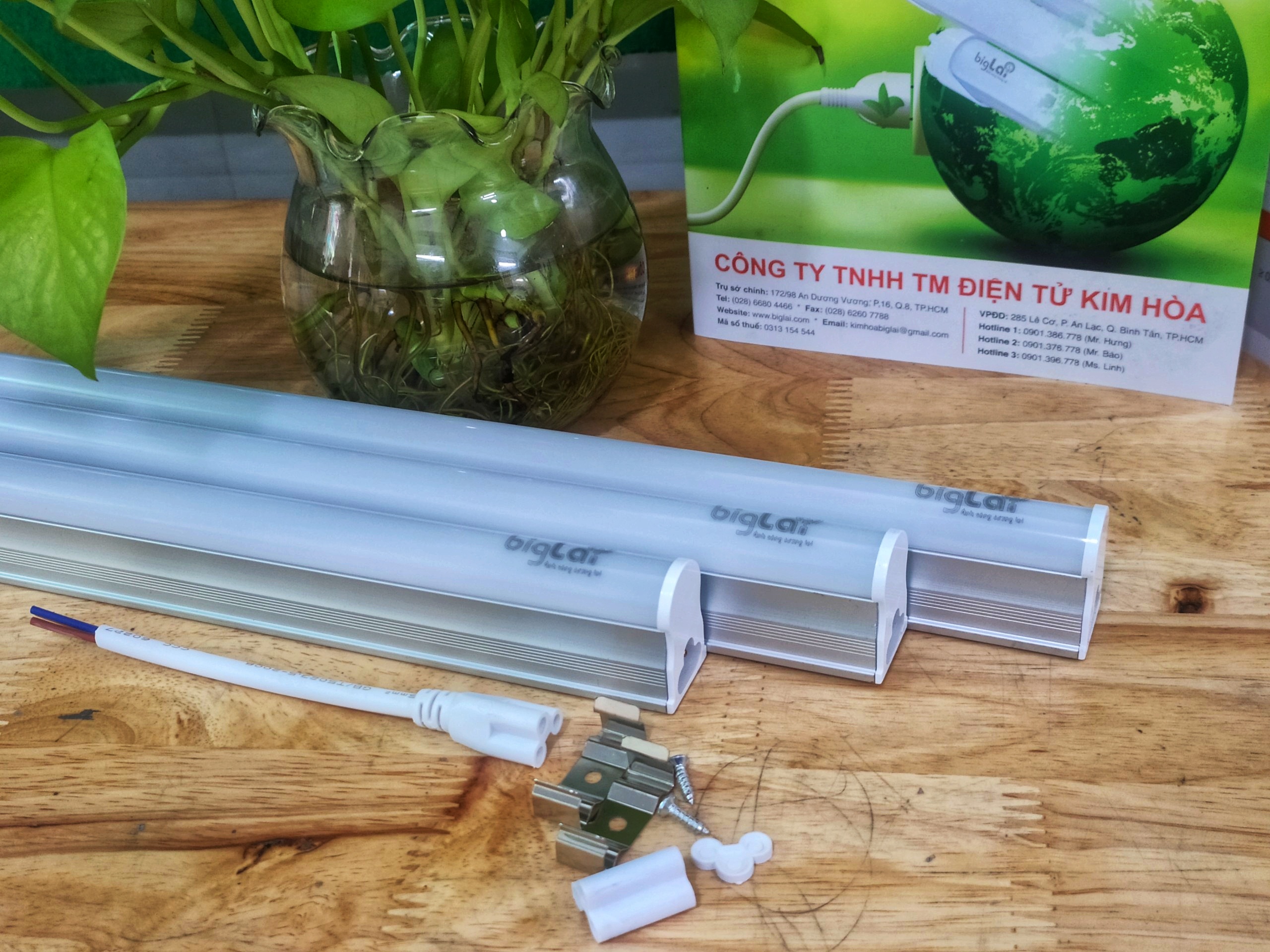 ĐÈN TUÝP LED LIỀN MÁNG (T5) 0.6M BIGLAI - 10W - ÁNH SÁNG CAO, MÀU TRẮNG- CHIP LED SMD 2835 - HÀNG CHÍNH HÃNG