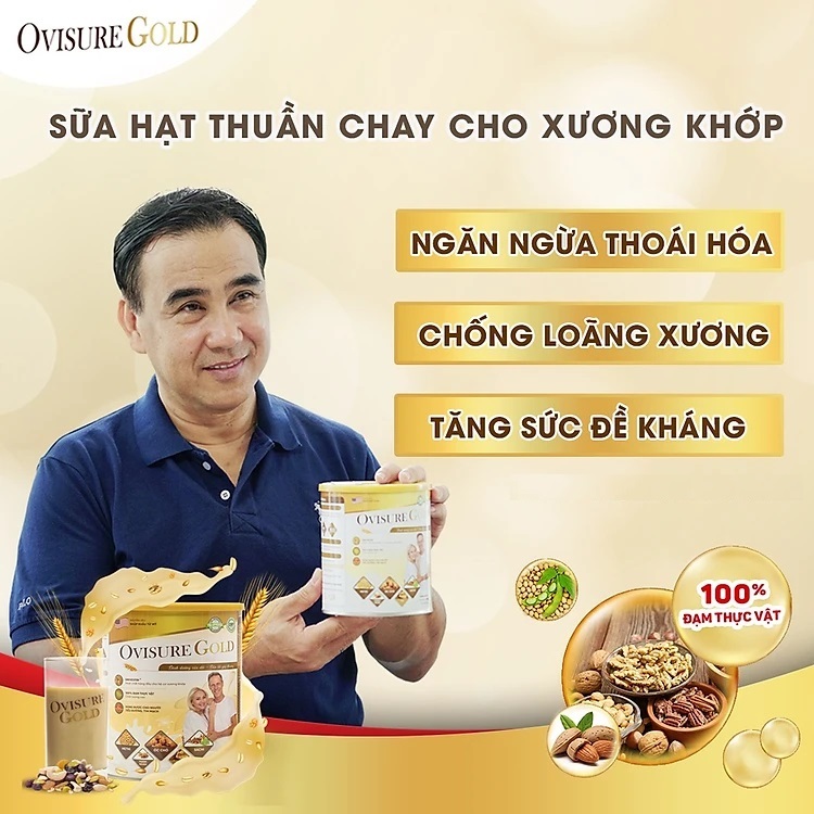 Sữa Hạt Xương Khớp Ovisure Gold Hộp Giấy Tiện Lợi 360g