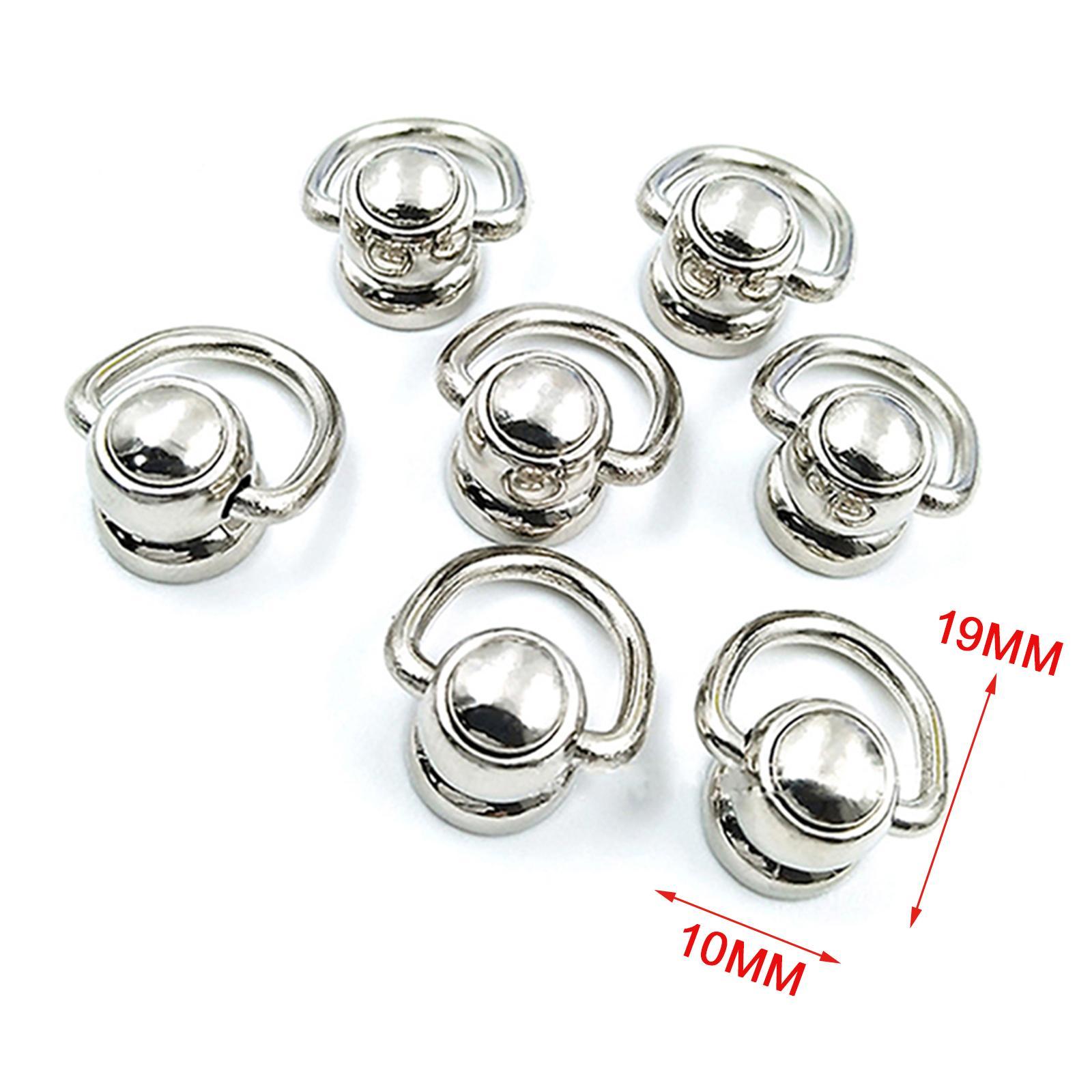 20x Alloy Bags Side Anchors Hardware Accessories Rotate Buckles for Purse Making