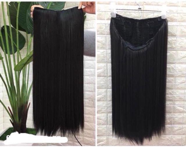 Tóc giả nữ đẹp kẹp U thẳng 60cm