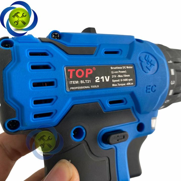 Máy khoan pin 21V TOP BLT21 động cơ không chổi than