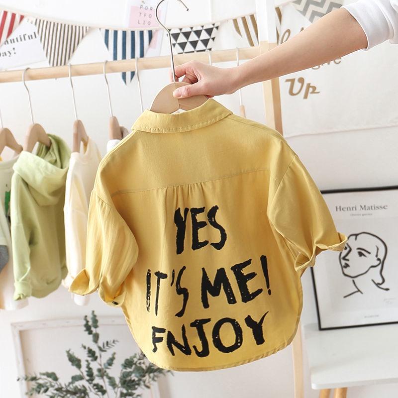 ST38 Size80-120 Áo sơ mi bé trai áo dài tay cho bé 100% cotton Thời trang trẻ Em hàng quảng châu