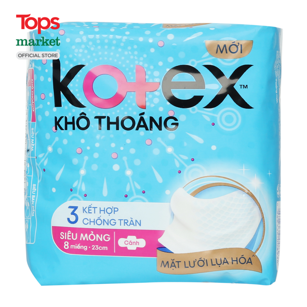 Băng Vệ Sinh Kotex Style Siêu Mỏng Cánh 8 Miếng