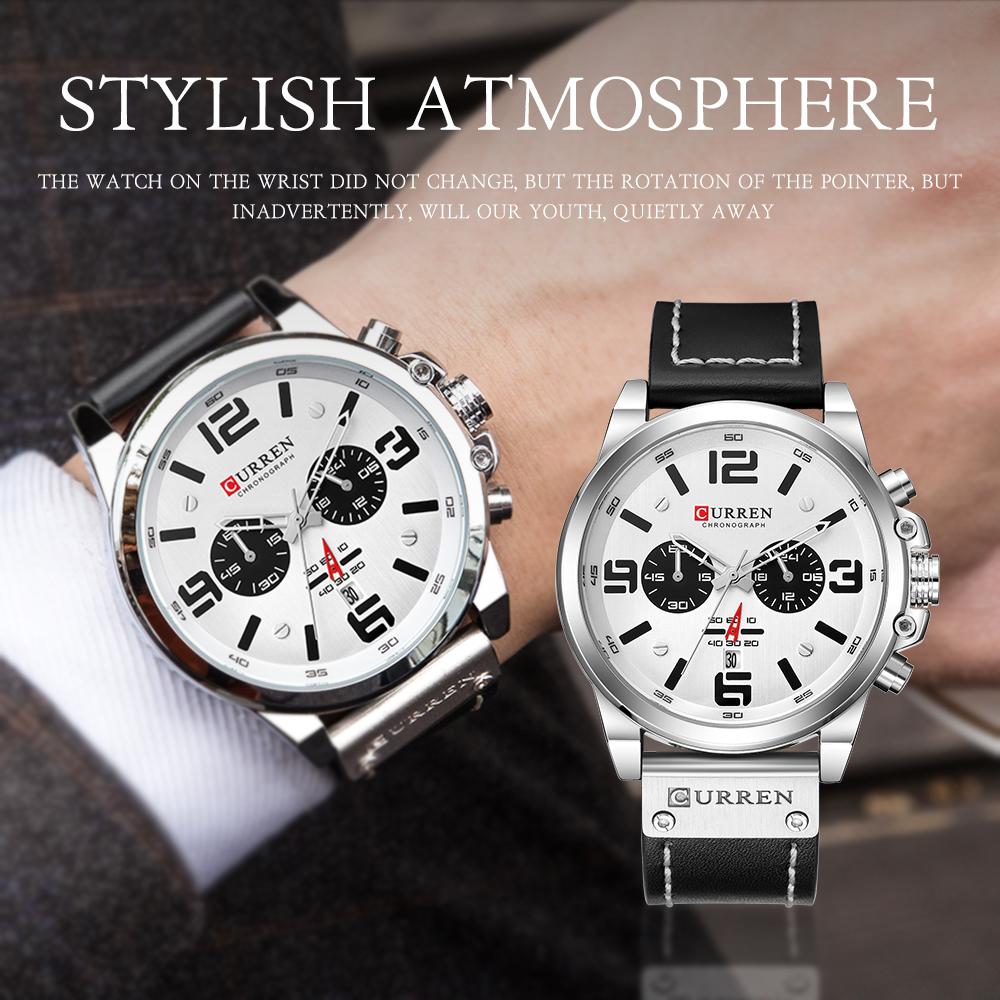Đồng hồ Curren Men Business Watch Fashion dây da không thấm nước