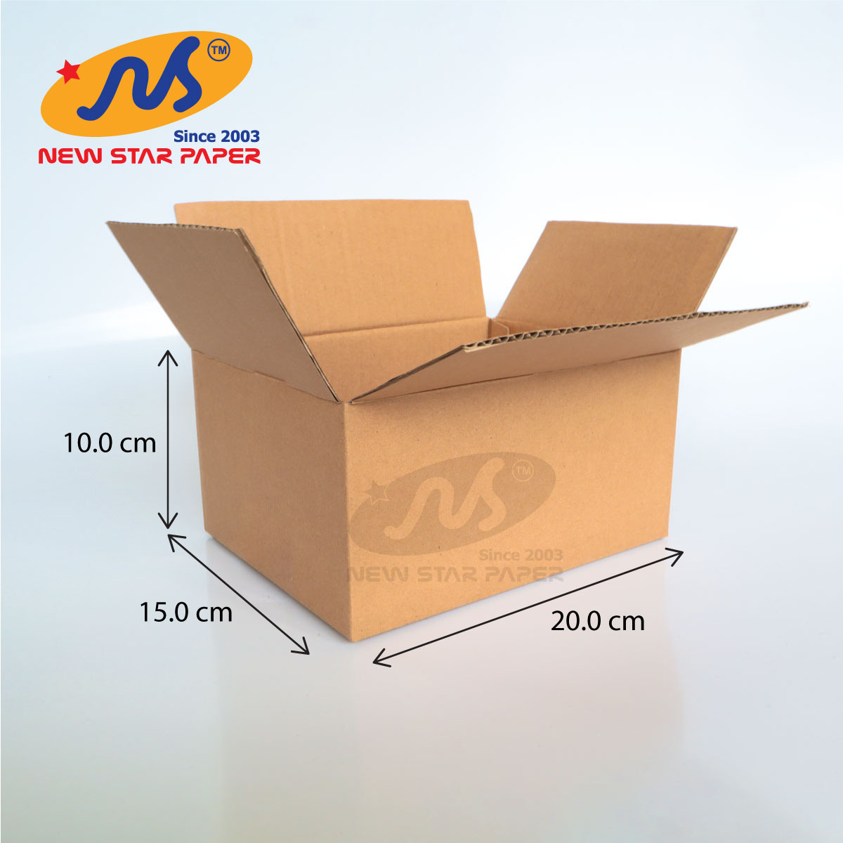 20x15x10cm - Combo 10 thùng giấy carton