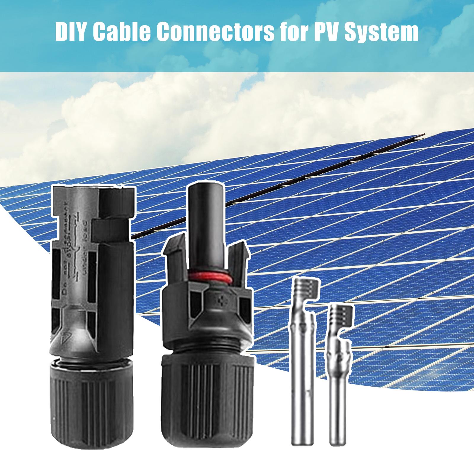 Đầu Nối Cáp Bảng Điều Khiển Năng Lượng Mặt Trời Nam/Nữ Với 1 Đến 4 Nhánh Y Loại Công Cụ Lắp Ráp Cờ Lê Cho Hệ Thống Pv