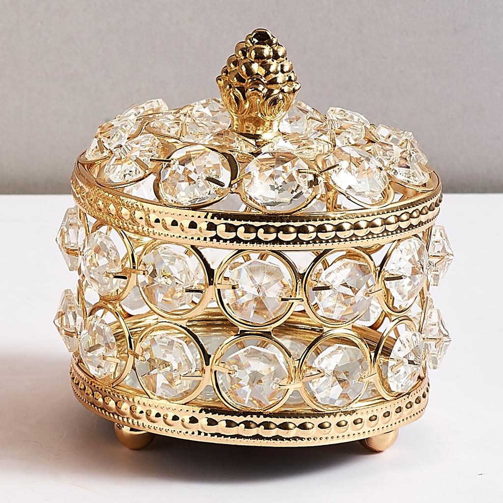 2xVintage Case Beauty Box Make up Jewelry Cosmetic Nail Storage Box 9x10cm