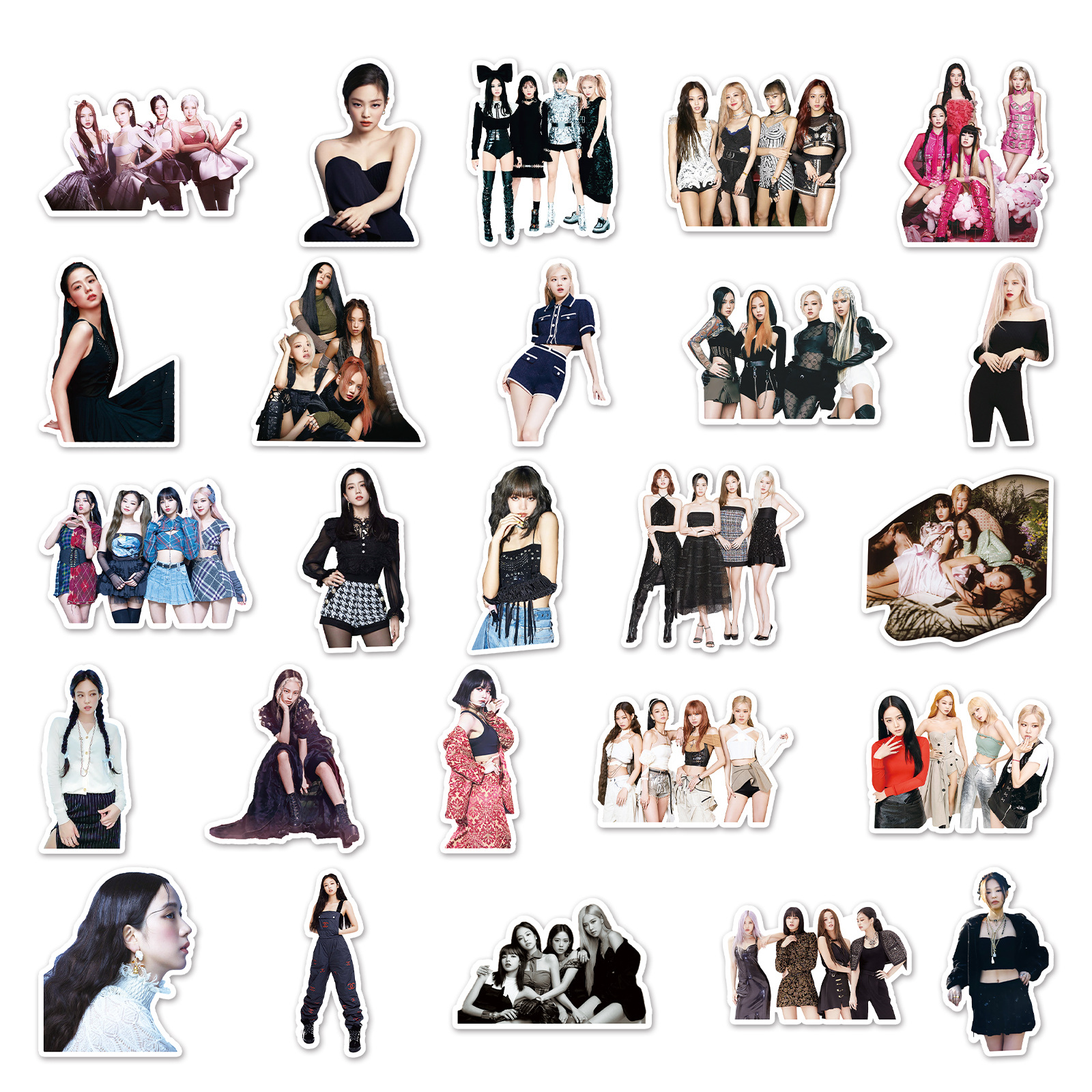 Set 50 hình dán trang trí Blackpink