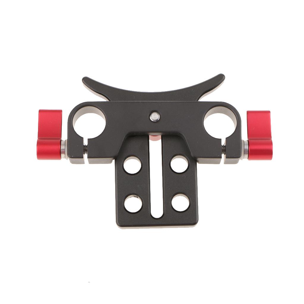 Lens Support Holder Bracket Rod Clamp For 15mm Rod Support Rail Rig
