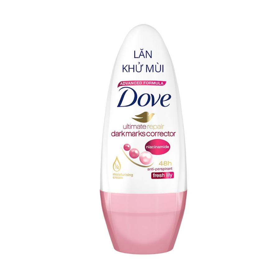 Lăn ngăn mùi giảm thâm & dưỡng sáng đều màu Dove Fresh Lily 40ml
