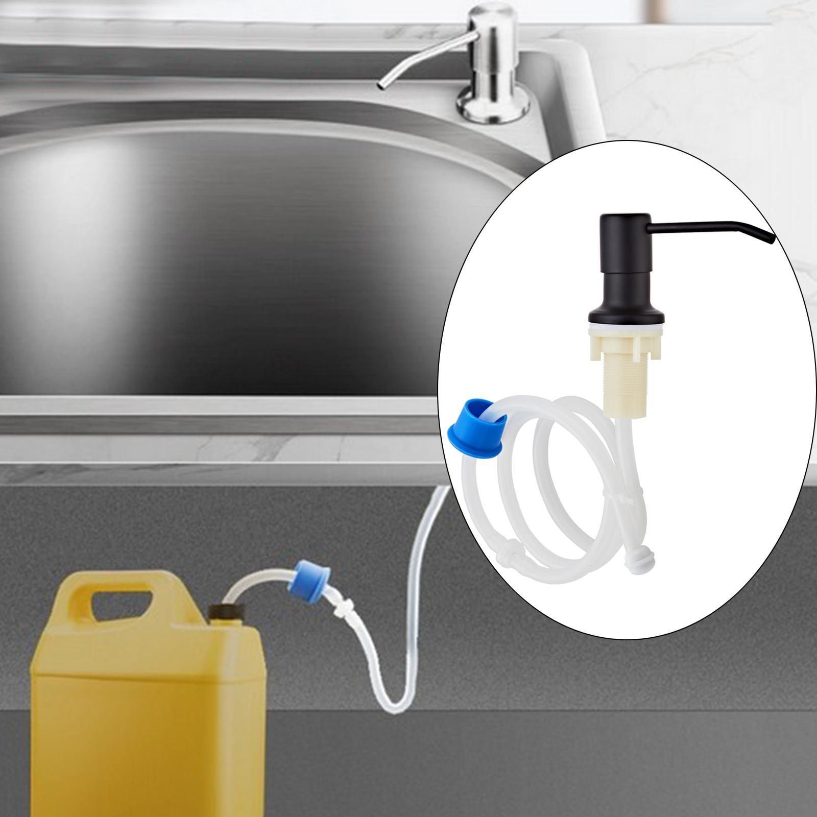 2pcs Stainless Steel Sink Soap Dispenser Pump Head W/ Extension