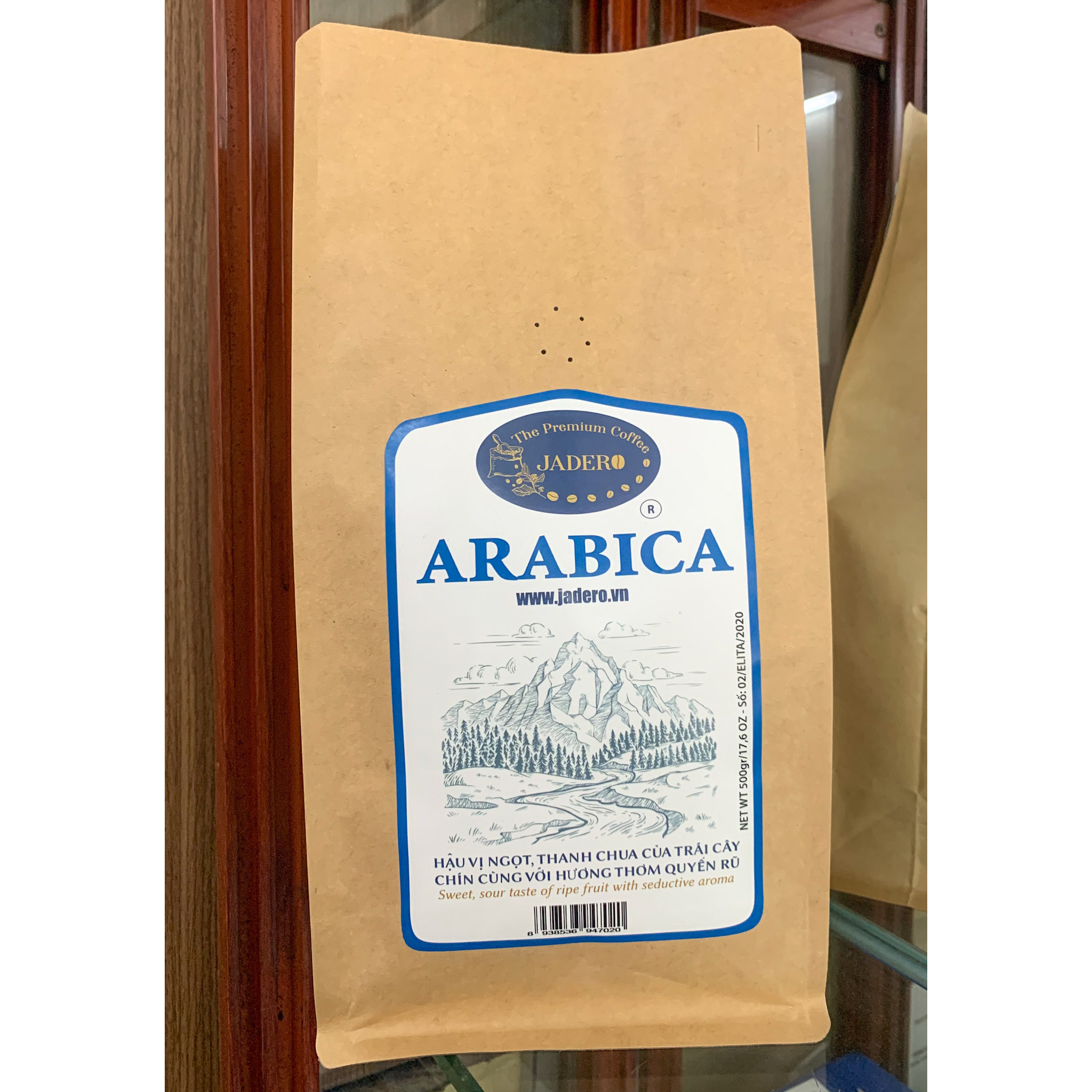 Arabica cafe nguyên hạt pha máy rang mộc Cầu Đất, Đà Lạt - Lâm Đồng 500Gram