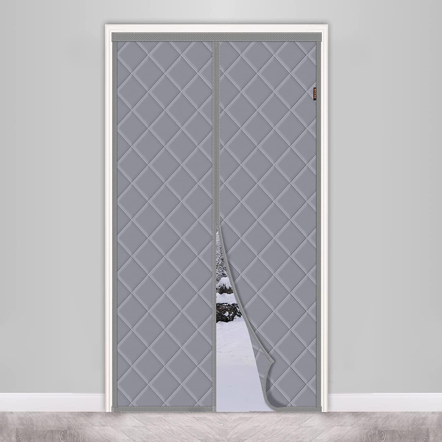 Cách Nhiệt Màn Cửa 70*200Cm, Cách Âm Cách Âm, Màn Cửa Bông Nam Châm Chống Thấm Nước, Màu Xám
