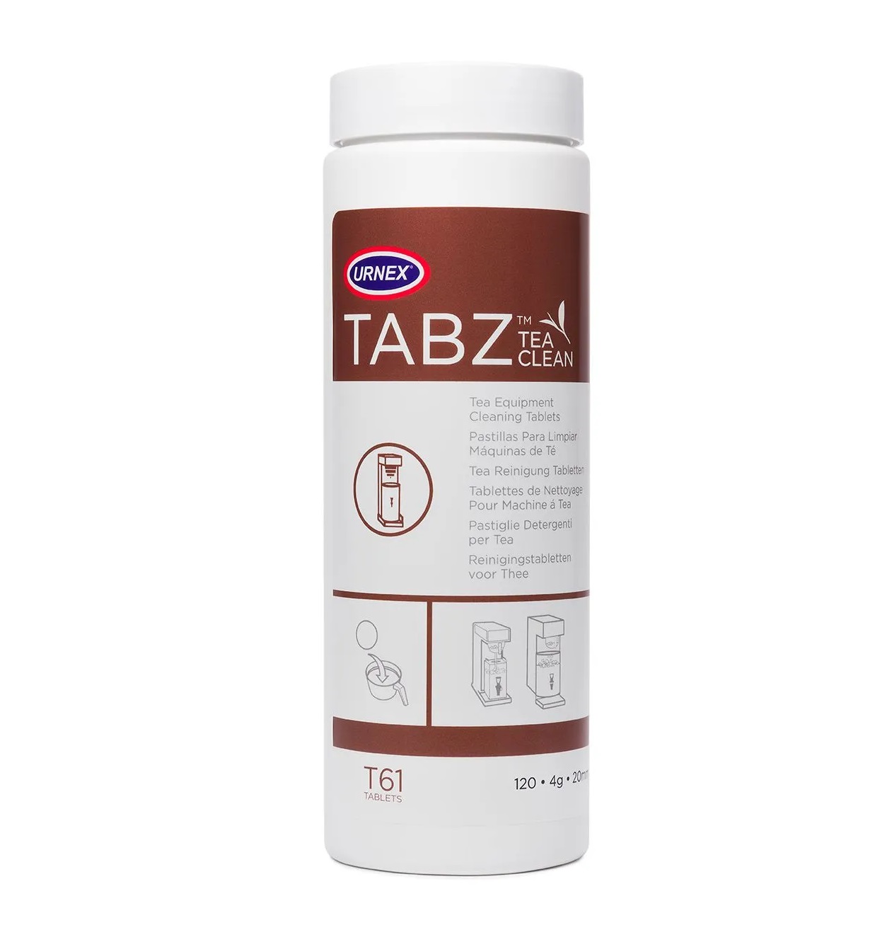 Hộp 120 Viên Nén Vệ Sinh Dụng Cụ Pha Trà Urnex Tabz Tea Clean 120x4g Xuất Xứ Mỹ