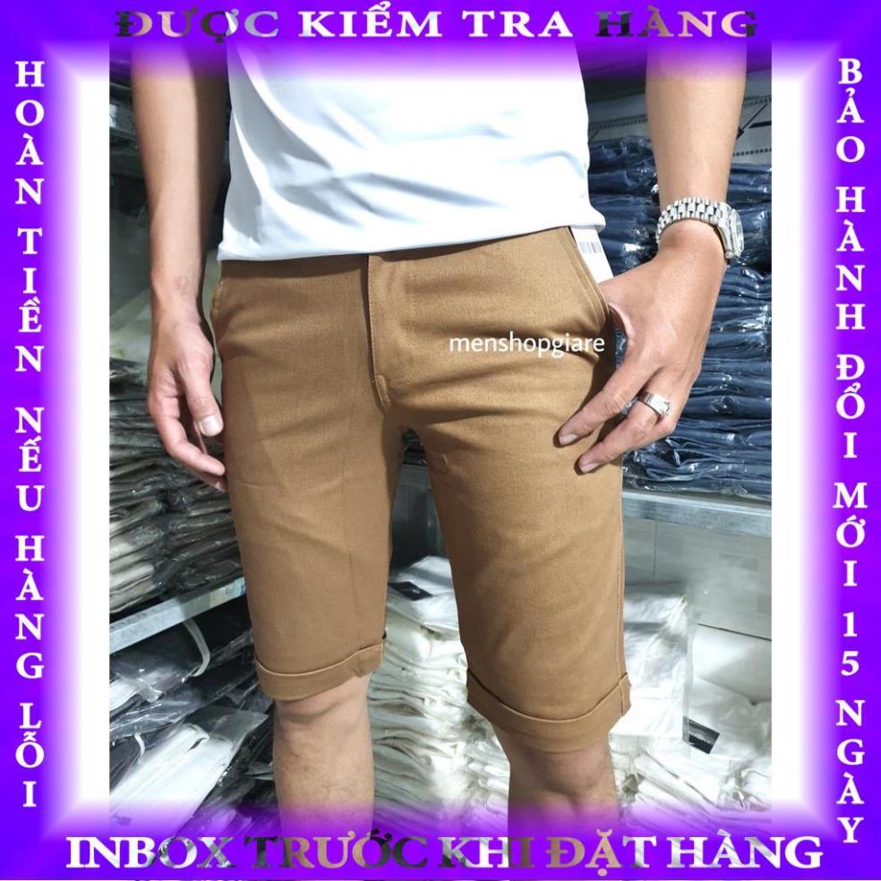 QUẦN SHORT KAKI NAM CO GIÃN - HÌNH THẬT trantuan