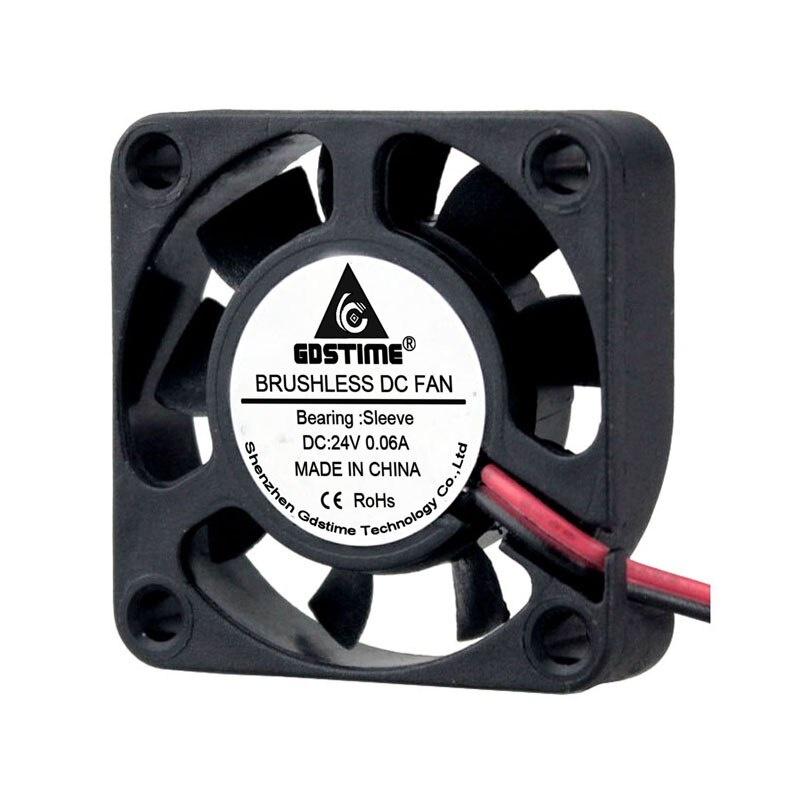 1pcs DC 24V 2Pin 4010 3D Printer Cooler Fan 4cm 40mm 40x10mm Ventilation Axial Flow Brusheless Case Cooling Fan