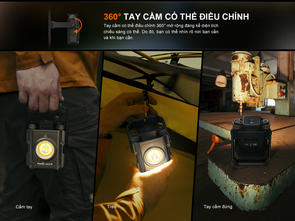 Đèn pin dã ngoại, đa năn Fenix CL27R