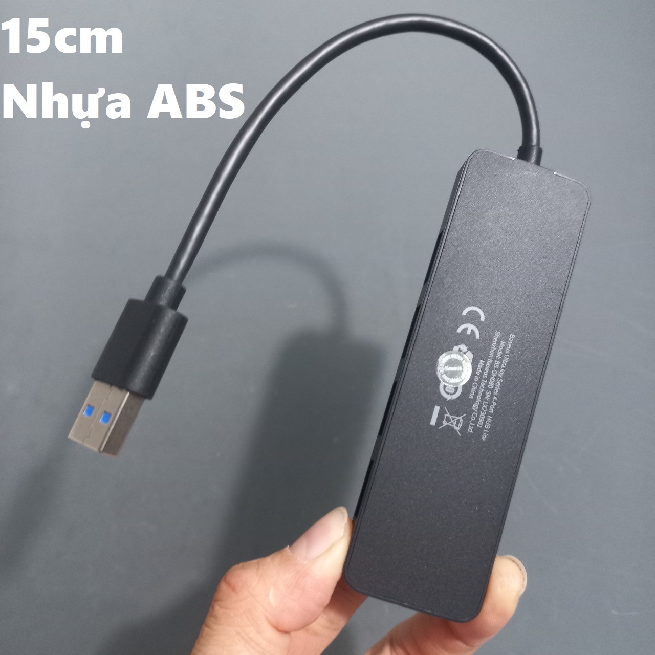 Hub Usb bộ chia USB3.0 ra 4 cổng Baseus UltraJoy Lite BS-OH080 _ Hàng chính hãng