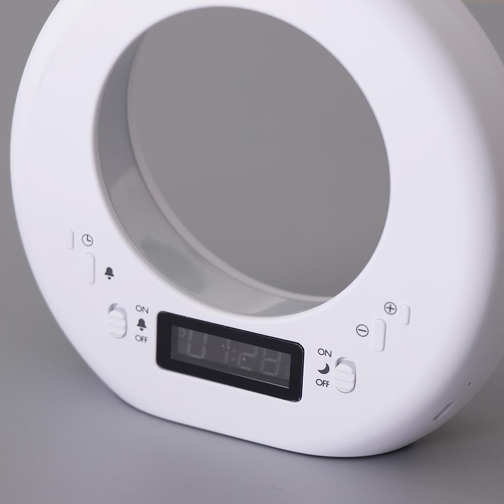 LED Luna Moon Clock Lamp Night Light Touch Control USB Charge