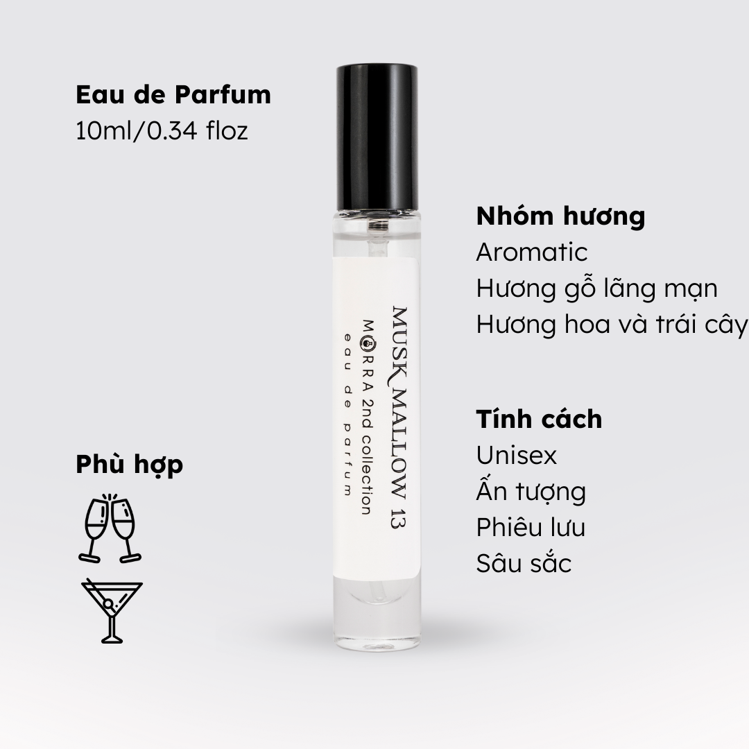 Nước hoa unisex thu hút, thú vị, gợi cảm No.01 (Musk Mallow) Morra - dạng xịt