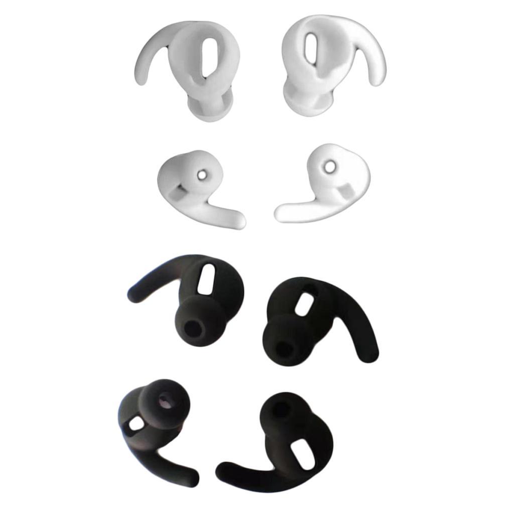Earphone Cover Earbuds In-ear Tips Earmuffs w/ Case for White
