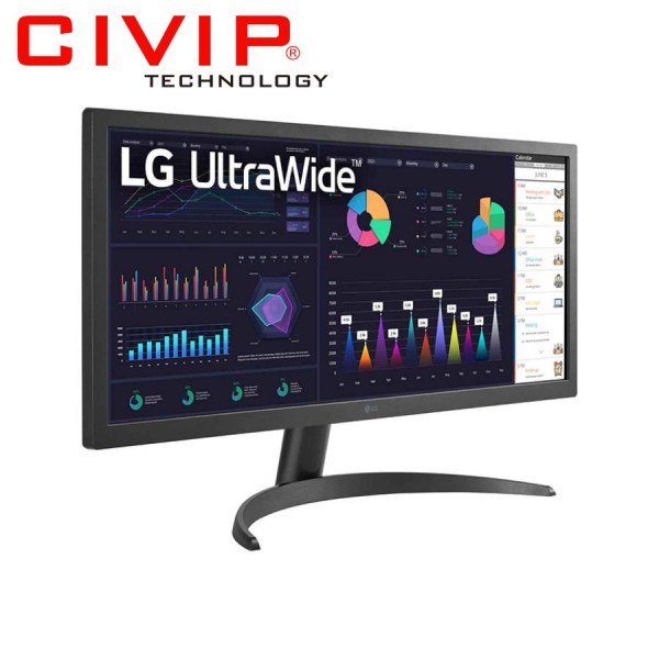 Màn hình LCD LG 26WQ500-B 25.7&quot; (FHD/IPS/75Hz/5ms/21:9/HDMI+Audio) - Hàng chính hãng