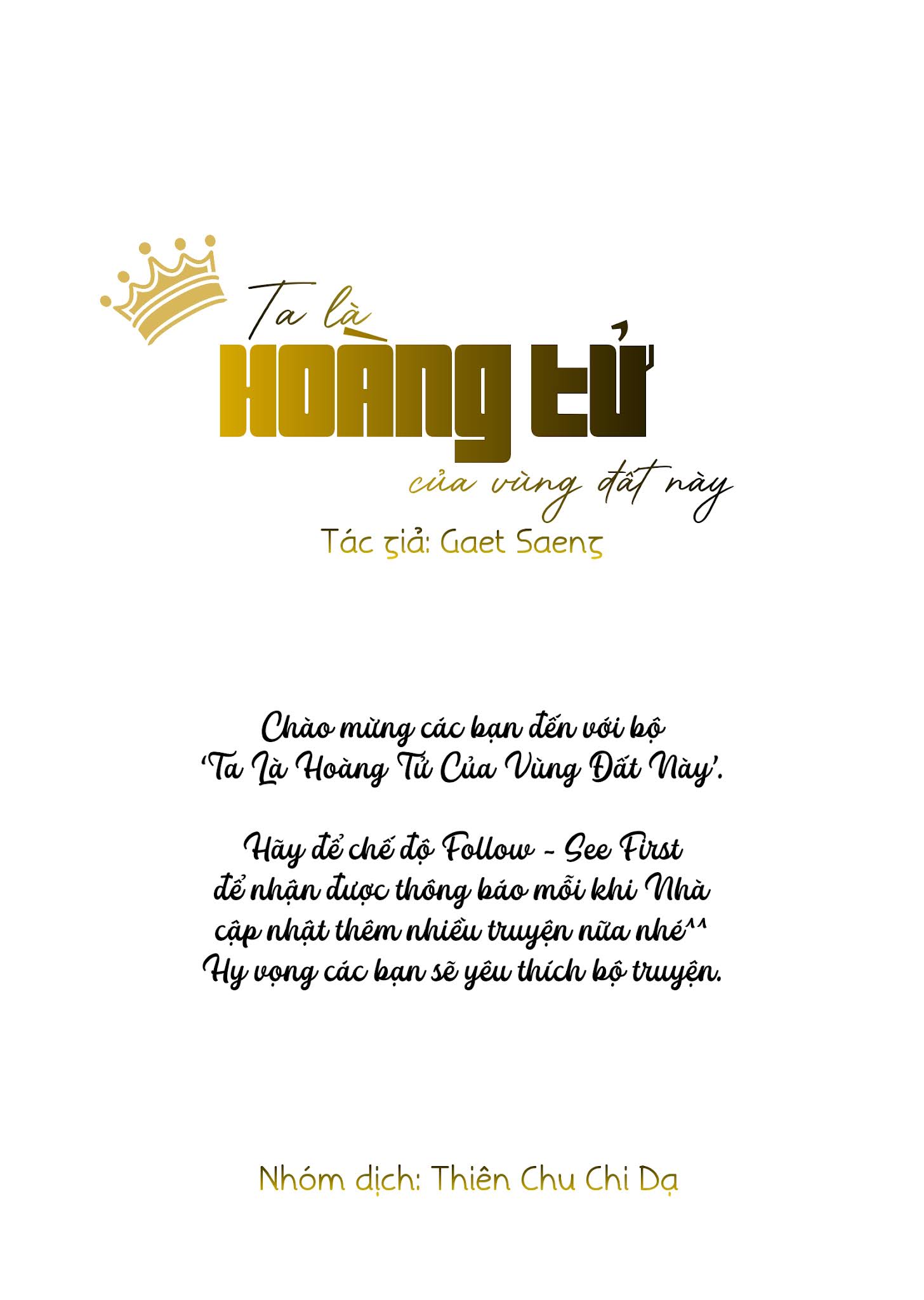 ta là hoàng tử của vùng đất này chapter 0 8