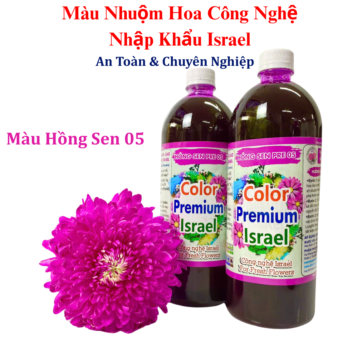 Thuốc bột nhuộm hoa tươi nhập khẩu công nghệ Israel (Hủ Bột Màu 10L - 12L nước màu hoa) chuyên nghiệp nhuộm hoa tươi và an toàn với 20 màu