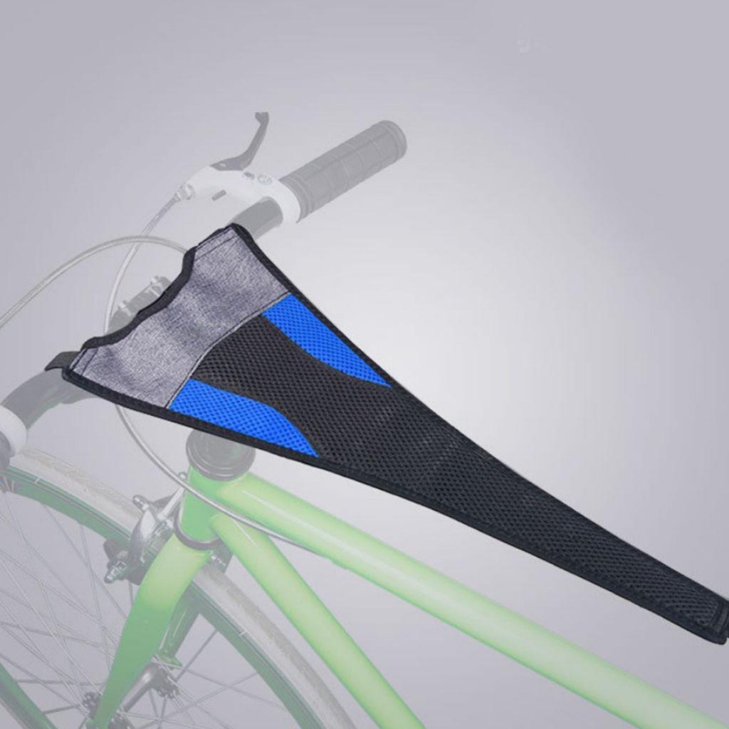 2Pcs Road Bike Trainer Sweat Cover Frame Guard Stationary Net Belt Protectors