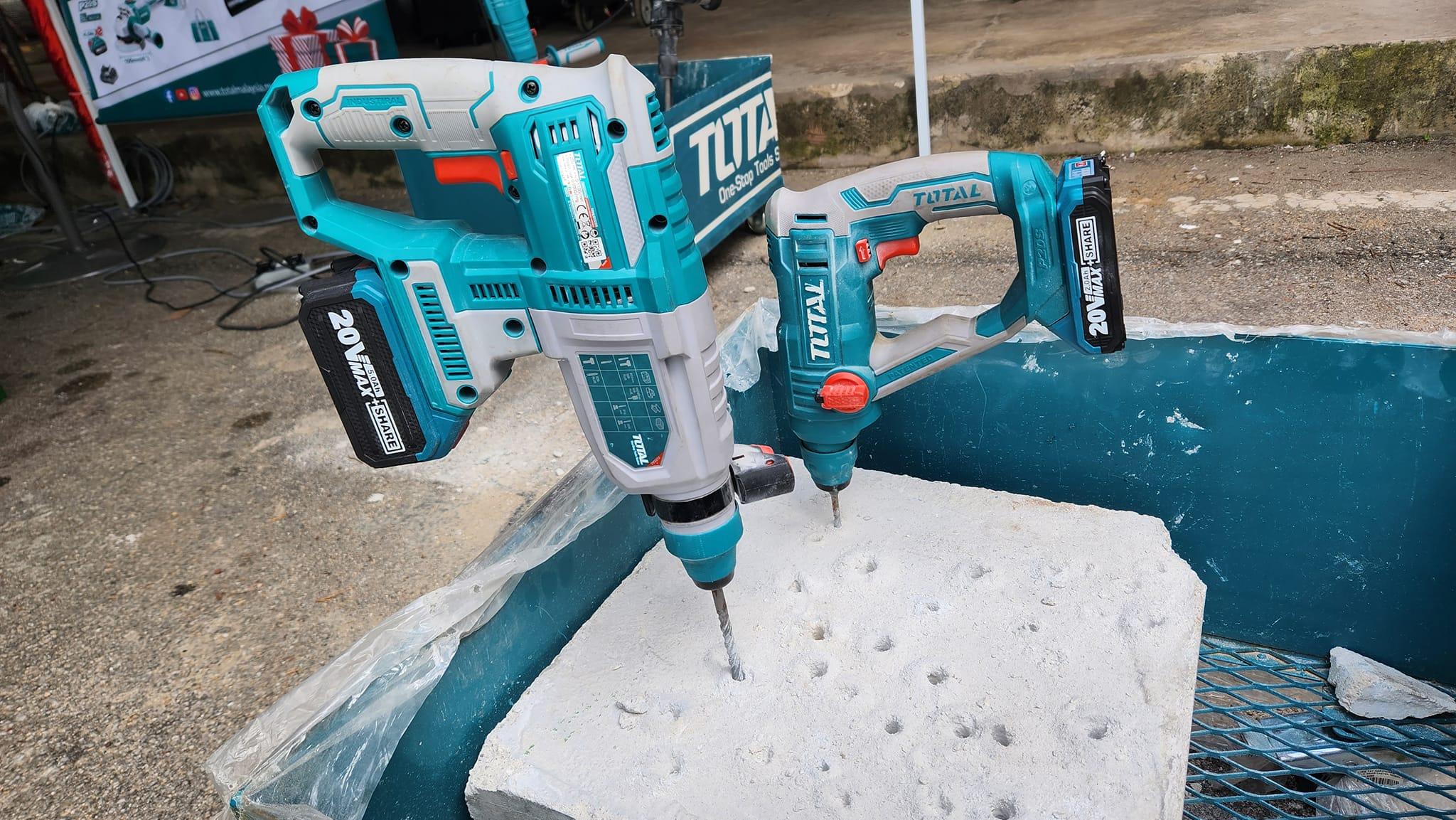 MÁY KHOAN ĐỤC DÙNG PIN 20V TOTAL TRHLI202287 - HÀNG CHÍNH HÃNG