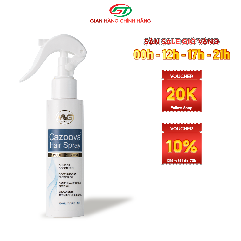 Xịt dưỡng tóc phục hồi hư tổn hương nước hoa Cazoova Hair Spray 100ml